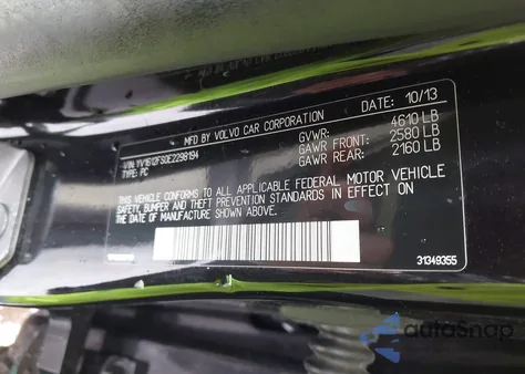 2014 Volvo S60 T5/T5 Platinum/T5 Premier/T5 Premier Plus from USA, damaged, VIN YV1612FS0E2298194